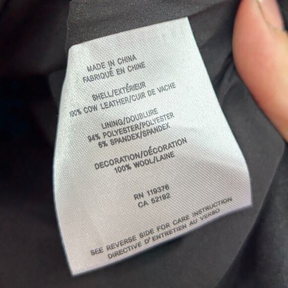 Helmut Lang Black Mock Neck Turtleneck Leather Sleeveless Tank Top Small - Picture 6 of 7